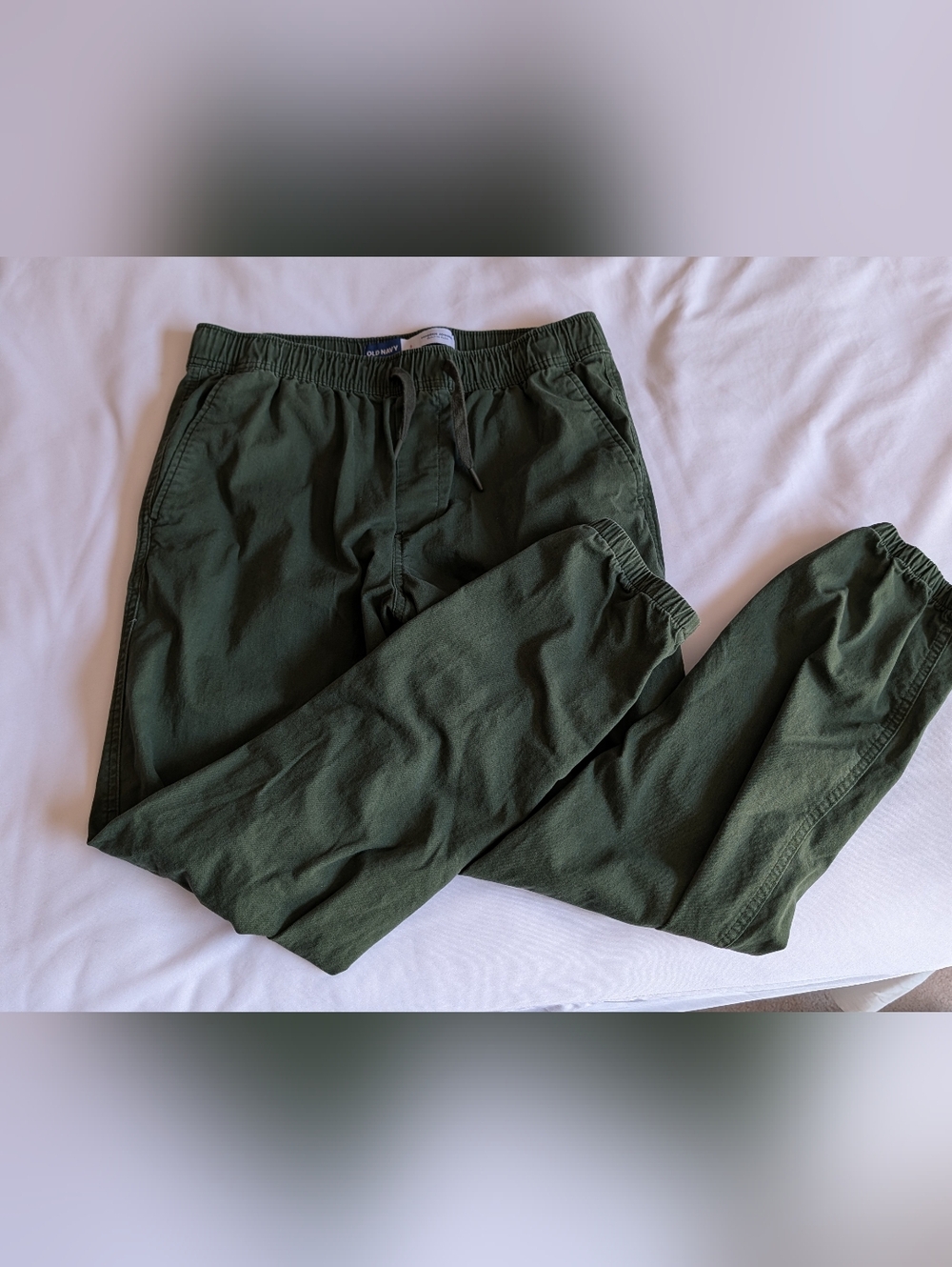 Old Navy Men's Olive Green Drawstring Joggers